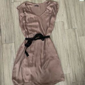 Satin mauve dress